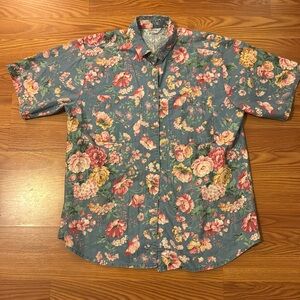 Vintage floral button up | Medium